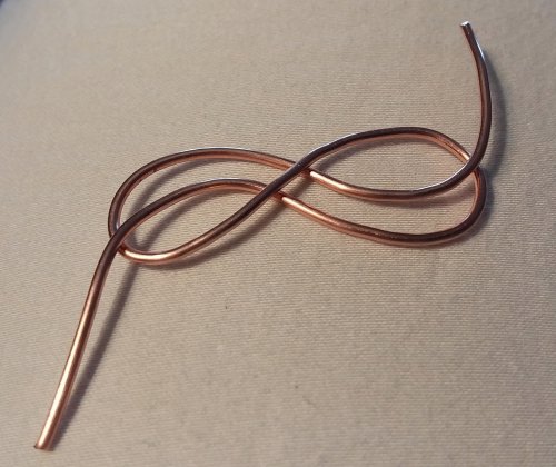 Linda Gale's Echo 8 Link - , Contemporary Wire Jewelry, Lashing, Wire Lashing, Loops, Wire Loop, Wrapped Wire Loop, You can adjust the depth of the echo to your liking